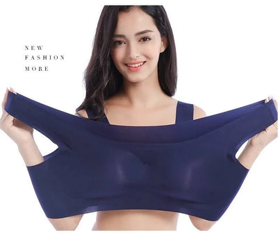 Plus Size Women Bras Bralette Comfortable Invisible Bras Push Up Breathable Brassiere Non Wired