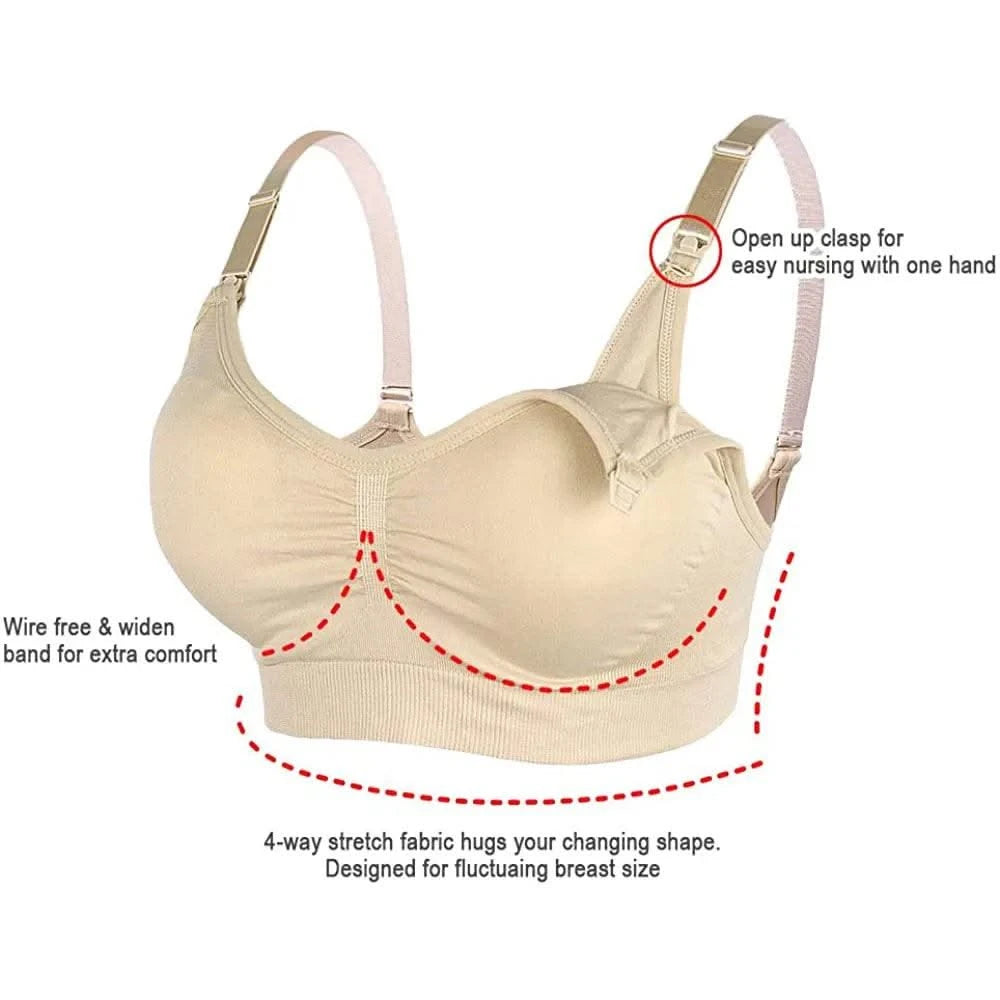Maternity Bras Wirefree Nursing Bra Pregnancy Clothes Prevent Sagging Breastfeeding Women's Breathable lactancia Bra