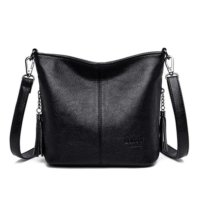 Hand Crossbody Bags For Women 2024 New Luxury Designer Handbag Leather Tassel Shoulder Bags Purses And Handbags Tote Bag Bolsa