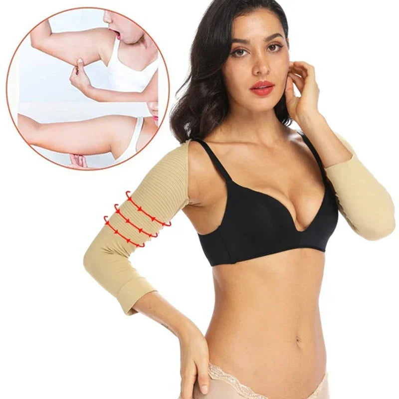 Upper Arm Shaper Women Shoulder Slimmer Compression Shapewear Sleeves Body Shaper Humpback Posture Corrector Back Support Tops