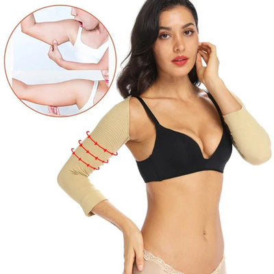 Upper Arm Shaper Women Shoulder Slimmer Compression Shapewear Sleeves Body Shaper Humpback Posture Corrector Back Support Tops