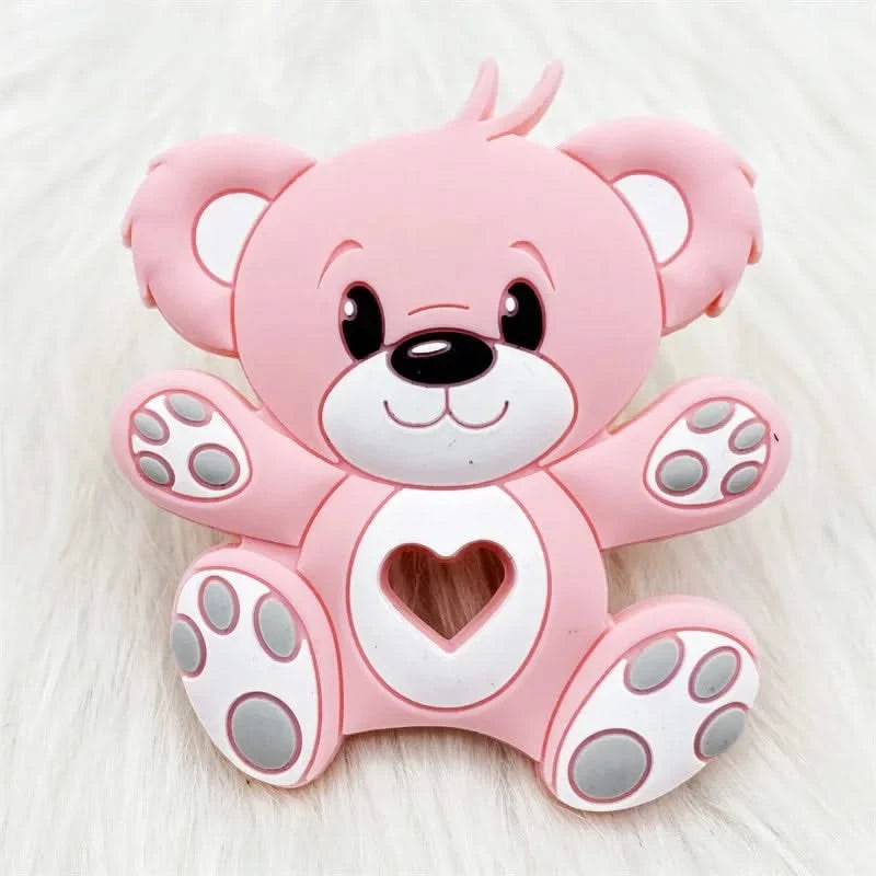 1PCS BPA Free Silicone Teethers Cartoon Animal DIY Pacifier  Baby Toys  Sensory Nursing Gift