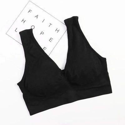 Plus Size Bras For Women Seamless Bra With Pads to 4XL 5XL Bralette Push Up Brassiere Vest Wireless Active fashion underwear