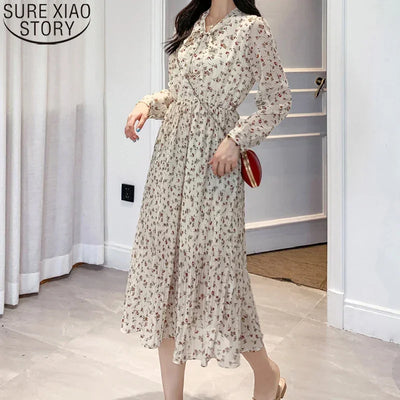 2021 Summer Striped Cotton Linen Long Dress Women Fashion Loose Vestidos Vintage V-neck Half Sleeve Dress for Women Loose