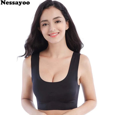Plus Size Women Bras Bralette Comfortable Invisible Bras Push Up Breathable Brassiere Non Wired
