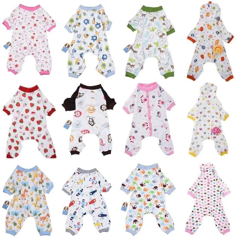 Cat Clothes For Cats Pyjama Dog Jumpsuits Pet Sleep Clothing Cats Shirt Dog Cat Pajamas Puppy Clothes For Pet Ropa Para Gato 35