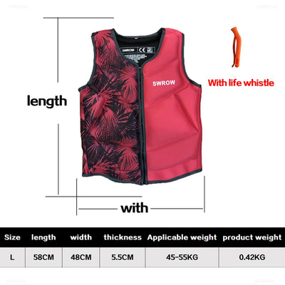 Life Jacket for Adults, Swiming Fishing, Surf Vest, Motorboats, Kayak, Wakeboard, Raft Vest, Water Sports Survival Jacket