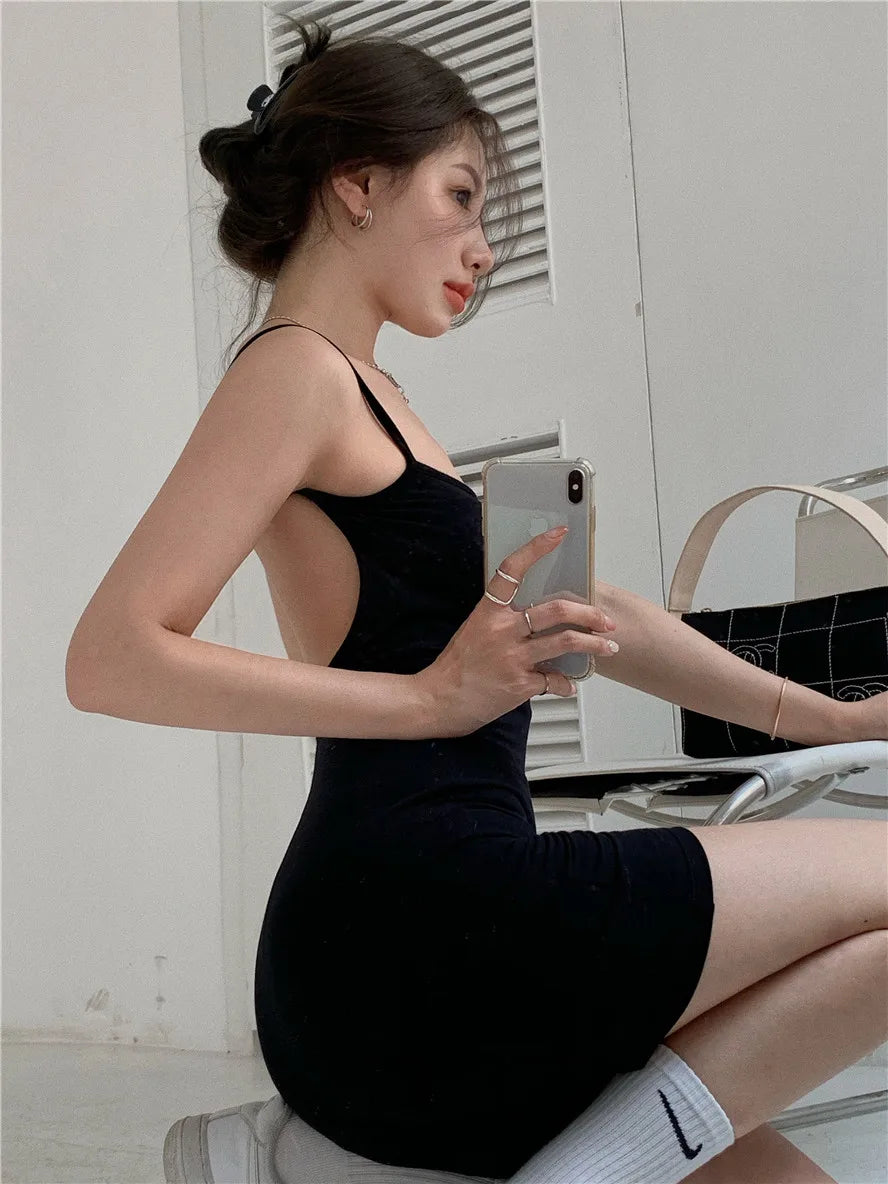 Jumpsuit women summer new style 2021 sexy tight-fitting hip shorts hot pants sleeveless black one-piece Body for women body sexy
