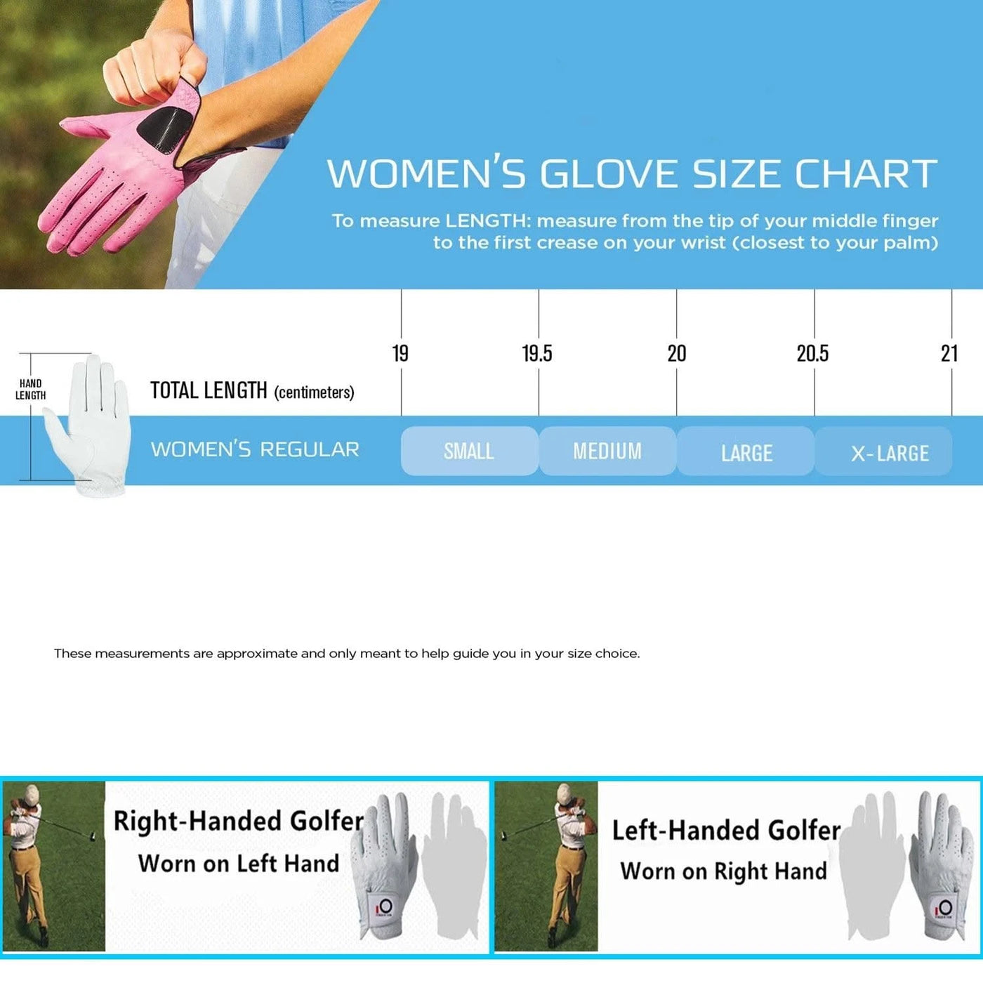6 Pcs Rain Grip All Weather Womens Golf Gloves Ladies Left Hand Right Soft Cabretta Leather Glove with Ball Marker for Women