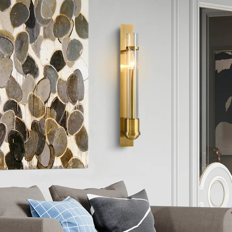 Luxury Home Decor Postmodern Light Creative Wall Lamp Living Room Decoration Bedroom Aisle Staircase Hotel Glass Indoor Lighting