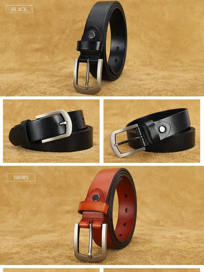 High Quality Fashion Retro Women Female Belt Genuine Leather Belts For Women Jeans