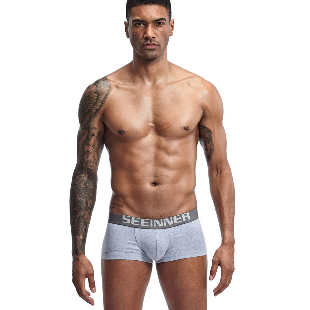 Mens Underwear Seeinner Boxers Shorts Cotton Cuecas Trunks Men's Boxer Homme Boxershorts Men Male Panties Ropa Interior Hombre