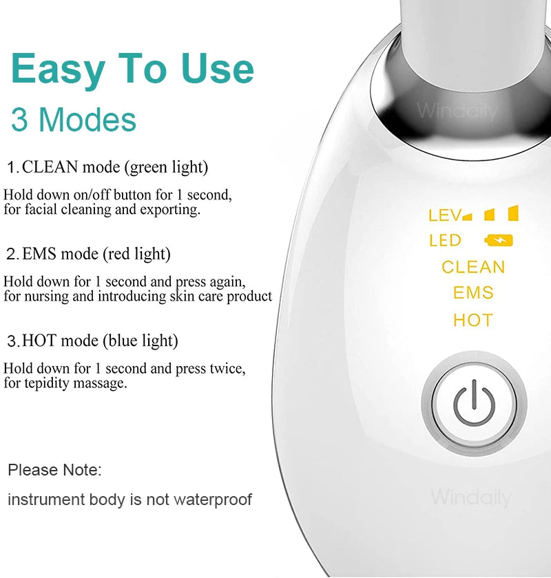 New 3 Colors Neck Face Beauty Device Facial Lifting Machine Skin Tighten Reduce Double Chin Anti Wrinkle Remove Lifting Massager