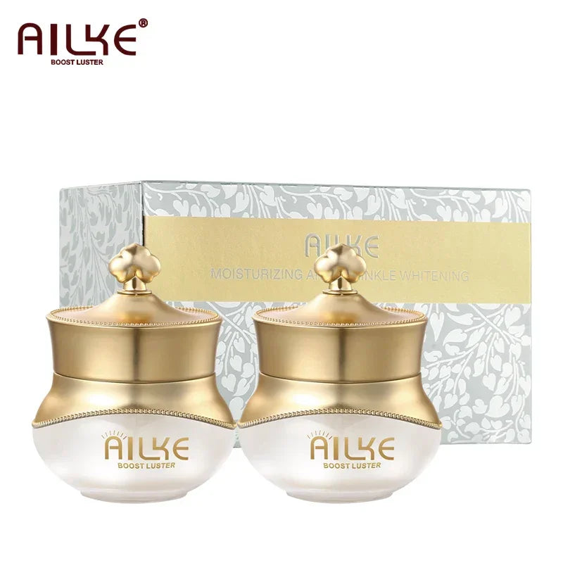 AILKE Lightening Face Care Set, Remove Spots, Stains, Clean Skin, Whitening Day And Night Beauty Facial Cream, For Men,Women