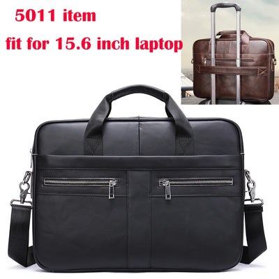WESTAL Men's Briefcases Men's Bags Genuine Leather Lawyer/Office Bag Laptop Bag Men's Leather Briefcases Bag for Documents