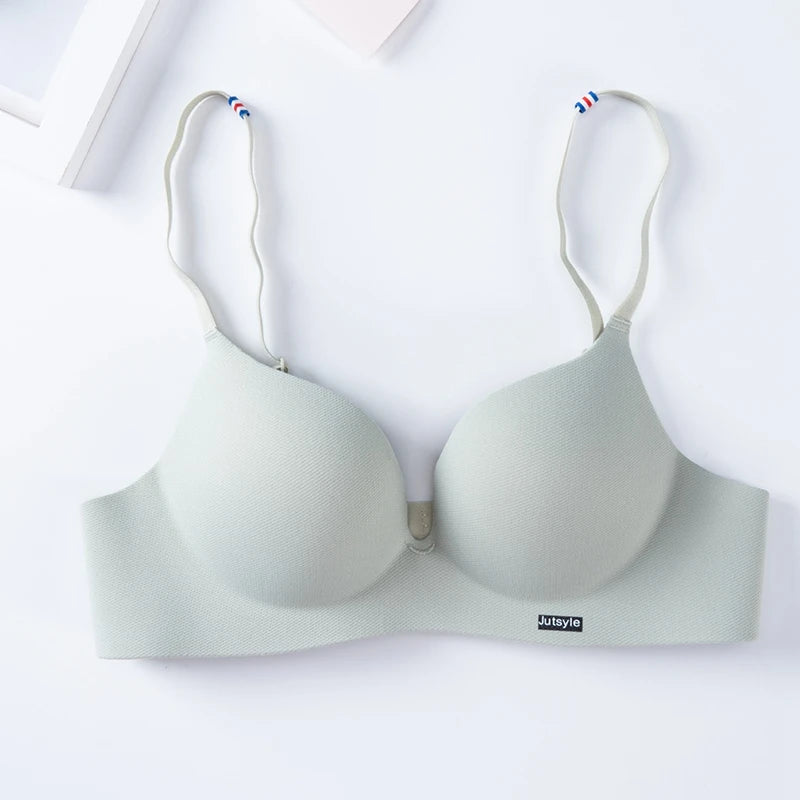 Summer Breathable Bra Women 3/4 Cup Bras Sexy Fashion Wireless Bralette Adjusted-straps Everyday Gathered Comfortable Lingerie