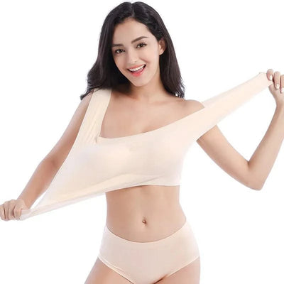 Plus Size Women Bras Bralette Comfortable Invisible Bras Push Up Breathable Brassiere Non Wired