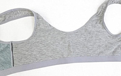 Front Closure Cotton Bras Women Removable Padded Bra Soft Camisole Middle Age Women Everyday Underwear Big Bust 50/115 B C Cup
