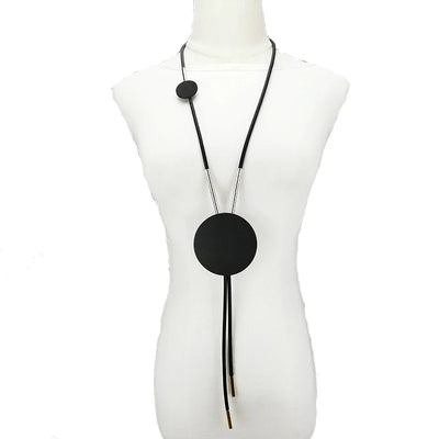 UKEBAY New Pendant Necklace Women Handmade Jewelry Rubber Necklaces Long Clothes Chain Statement Accessories Luxury Necklaces