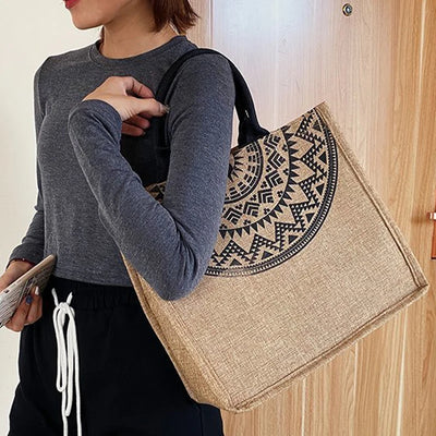 Canvas Handbags For Women Fashion Tote Beach Bags Reusable Shopping Bags Casual Large Capacity Designer Shoulder Pouch Bags