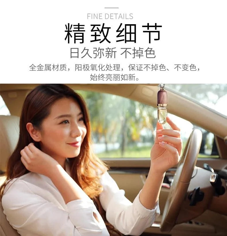 Luxury style Car Air Freshener Hanging Perfume Pendant Auto Essential Oils Perfume Bottle Diffuser Ornament Car Accessories
