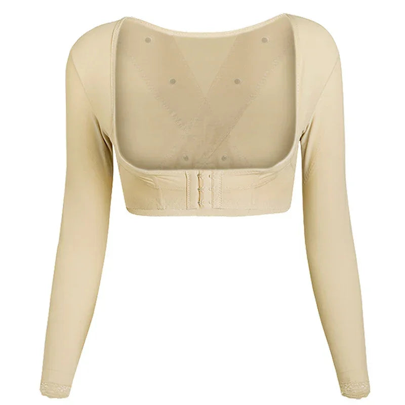 WECHERY Arm Shaper Underbust Push Up Shapers Top Women Posture Corrective Underwear Body Slimmer Shapewear