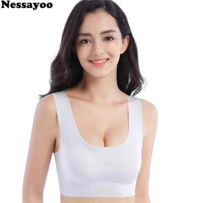 Plus Size Women Bras Bralette Comfortable Invisible Bras Push Up Breathable Brassiere Non Wired