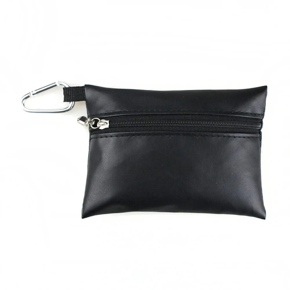 Leather Golf Ball Tee Pouch Storage Bag Pocket Supplies Accessories