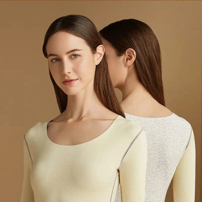 Women's Seamless Thermal Clothing Set 2 Pieces | Thick Double Layer Thermal Under Wear For Winter