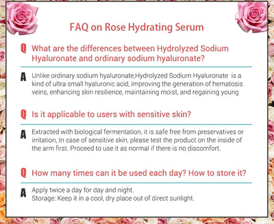 BREYLEE Rose Deep Moisturizing Facial Serum Oil Control Essence