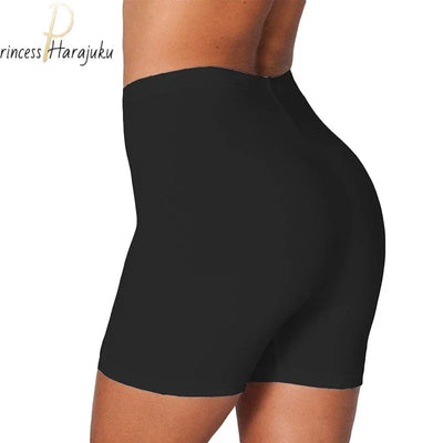 High Waist Sports Shorts Women Biker Shorts Summer Casual Harajuku Sexy Skinny Fitness Solid Bodycon Cycling Slim Bottoms 2021