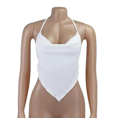 Pink Sleeveless Sexy Crop Tops Women Backless Lacing Camis Wireless Bralette