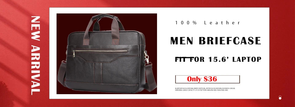 WESTAL Men's Briefcases Men's Bags Genuine Leather Lawyer/Office Bag Laptop Bag Men's Leather Briefcases Bag for Documents