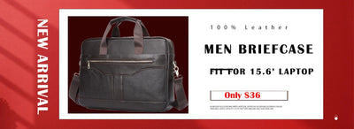 WESTAL Men's Briefcases Men's Bags Genuine Leather Lawyer/Office Bag Laptop Bag Men's Leather Briefcases Bag for Documents