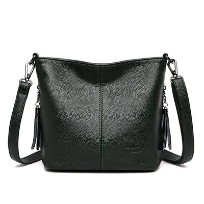 Hand Crossbody Bags For Women 2024 New Luxury Designer Handbag Leather Tassel Shoulder Bags Purses And Handbags Tote Bag Bolsa