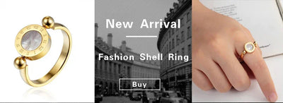 Luxury Never Fade 18K Gold Plated Bold Wide Thick Ring for Women Chunky Link Chain Stainless Steel Strap Finger Rings Jewelry