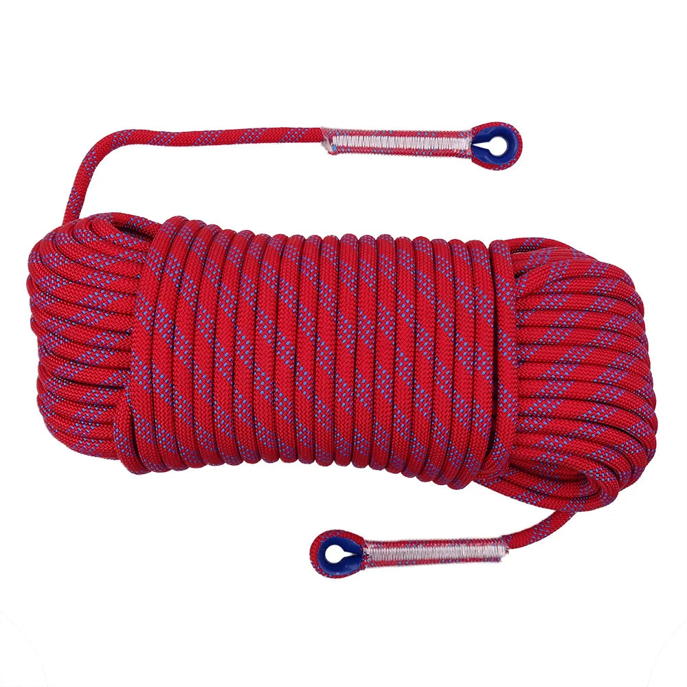 50m Static Climbing Rope 8mm Outdoor Survival Rescue And Safety Cord Climbing Wall Equipment Accessorie Car Tow Rope 10m 20m 30m