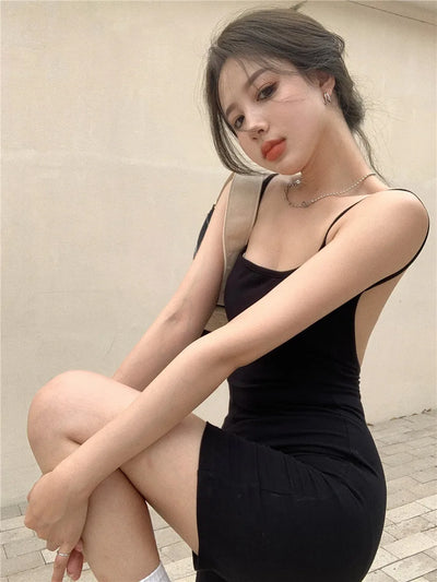 Jumpsuit women summer new style 2021 sexy tight-fitting hip shorts hot pants sleeveless black one-piece Body for women body sexy