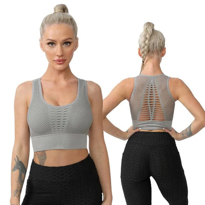Sports Bras For Women Yoga Bra For fitness Workout Running Shirts Seamless Comfortable Yoga Bras Tank Top  With Removable Pads