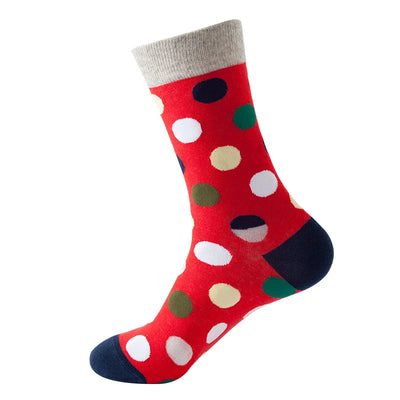 Women Crew Socks Funny Cute Cartoon candy colour dot crew socks Happy Harajuku skateboard Socks sox dropshipping