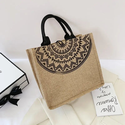 Canvas Handbags For Women Fashion Tote Beach Bags Reusable Shopping Bags Casual Large Capacity Designer Shoulder Pouch Bags