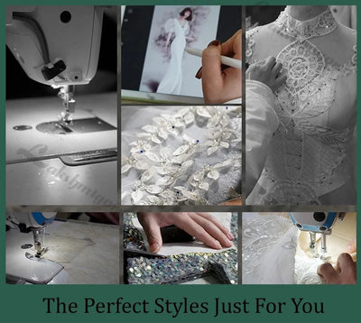 Muslim Wedding Dresses Mermaid Woman's Long Sleeve High Neck Satin Formal Bride Gown