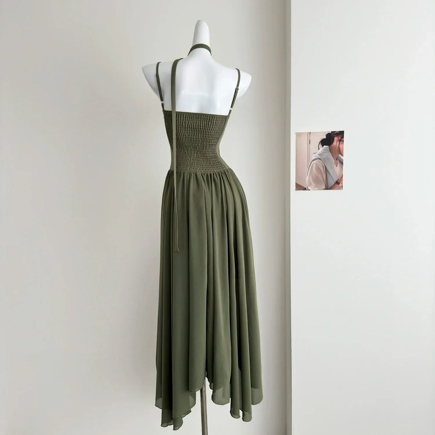 Summer Roman Tunic Casual Midi Dress For Women Empire Patchwork Lace Dress