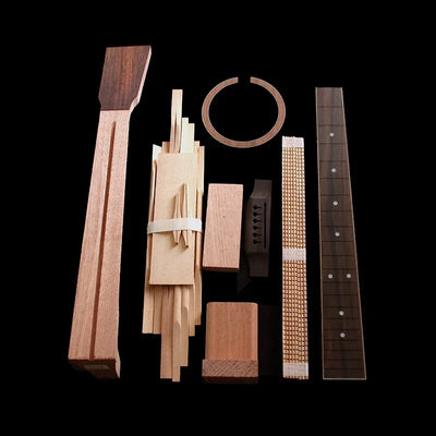 acoustic guitar DIY Kit folk ballad single guitar accessories package spruce solid wood side back plywood Rosewood fingerboar