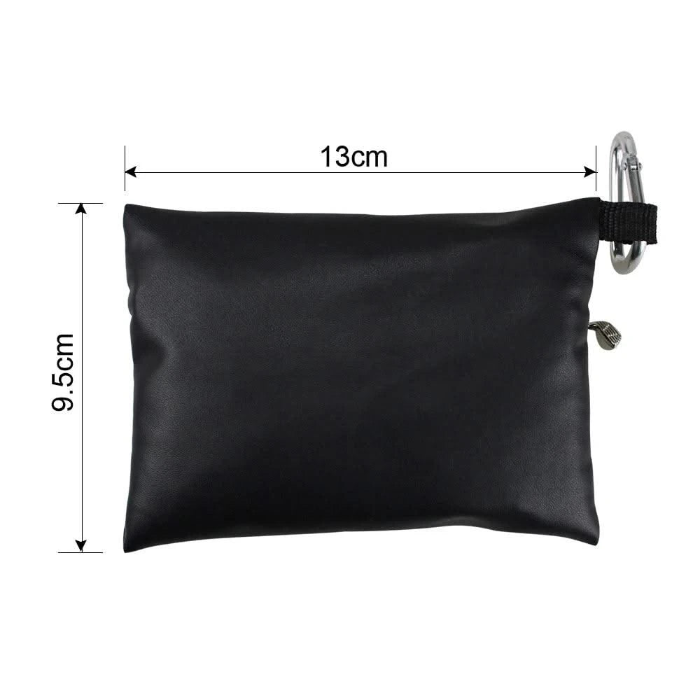 Leather Golf Ball Tee Pouch Storage Bag Pocket Supplies Accessories