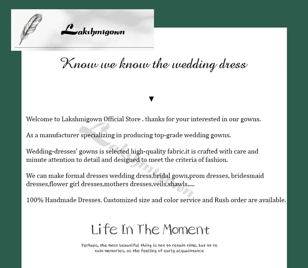 Lakshmigown Tea-Length Short Wedding Dress Strapless Split Soft Mikado Satin Formal Party Gowns Vestidos Robe De Soiree