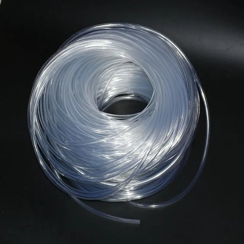 1/4" flexible garden hose 4/7 White transparent expandable garden irrigation hose watering water pipe 5m