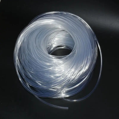 1/4" flexible garden hose 4/7 White transparent expandable garden irrigation hose watering water pipe 5m