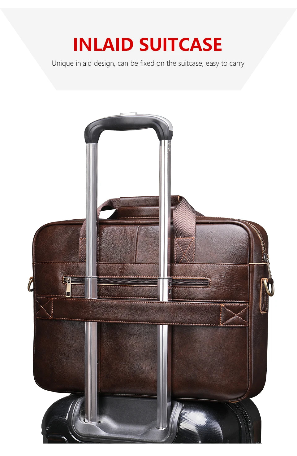WESTAL Men's Briefcases Men's Bags Genuine Leather Lawyer/Office Bag Laptop Bag Men's Leather Briefcases Bag for Documents