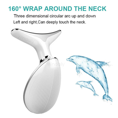 New 3 Colors Neck Face Beauty Device Facial Lifting Machine Skin Tighten Reduce Double Chin Anti Wrinkle Remove Lifting Massager